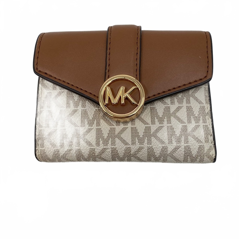 Michael Kors Carmen Flap Wallet Brown Clutch